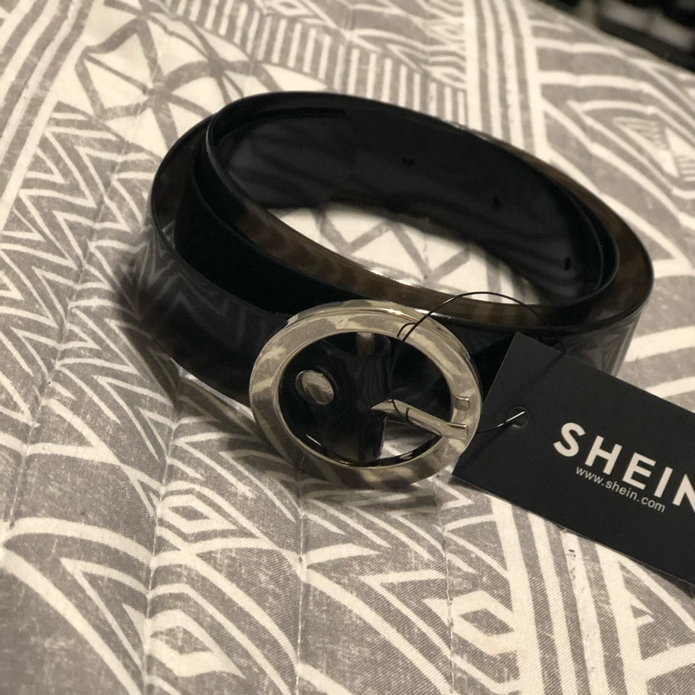 Black fashion belt